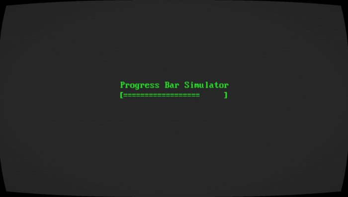 Progress Bar Simulator Banenr, it has a progress bar